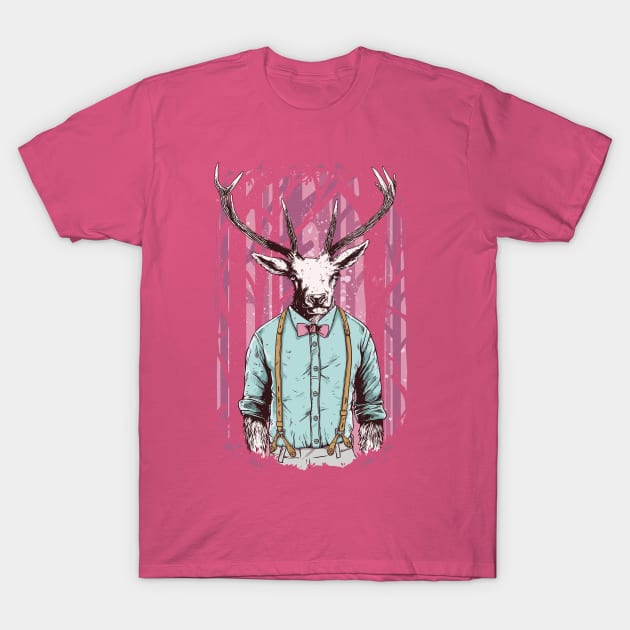 Hipster Deer T-Shirt by ByVili